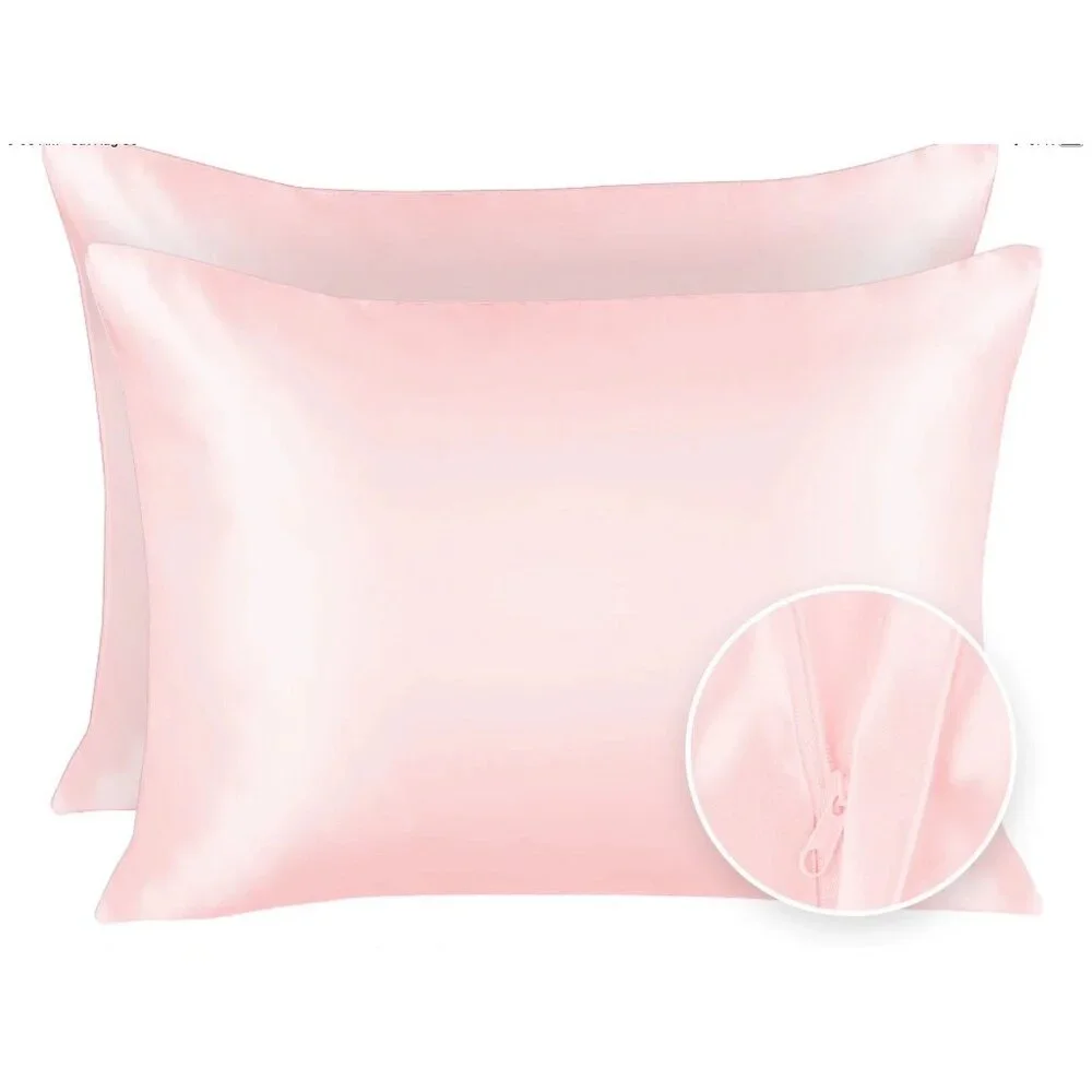 Luxury Satin Pillowcase Pink Queen NWT